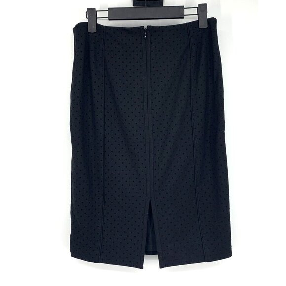 White House Black Market Skirt Black Polka Dot Pencil Straight - Picture 4 of 9